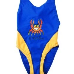 1002 Ozi Varmints Girls Spliced Racer - SP50+ - Ocean/Sun