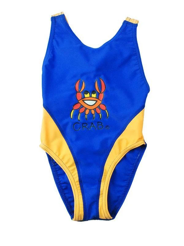 1002 Ozi Varmints Girls Spliced Racer - SP50+ - Ocean/Sun