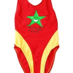 1002 Ozi Varmints Girls Spliced Racer - SP50+ - Red/Sun