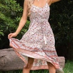 201215-2 Iris Maxi Printed Rayon Dress