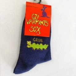 2023 Ozi Varmints Coloured Socks Navy - Grub