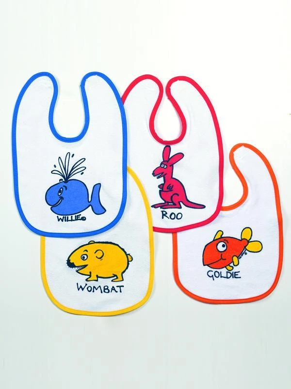 Ozi Varmints 100% Cotton Terry Toweling Baby Bibs - Image 7