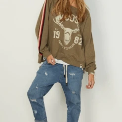 Hammill & Co Wild High Low Vintage Sweat Shirt