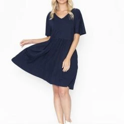 Relax With One Summer Luna Ruched Dress - 100% Cotton