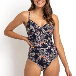 Sunseeker Waterlily Twist Front One Piece Swimwear