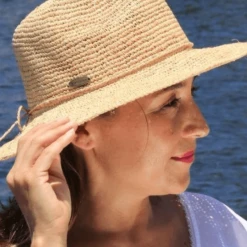 Sundaise Callie Woven Panama Raffia Hat SH145