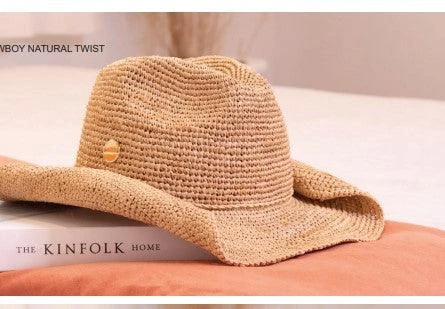 Sundaise Chloe Natural Twist Cowboy Raffia Hat SH147 - Image 2