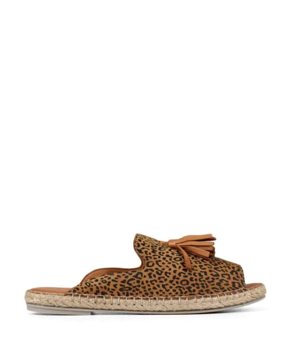 Bueno Keilor Metis Scissors 21WJ0311 Leopard Espadrilles Leather Shoes - Image 2