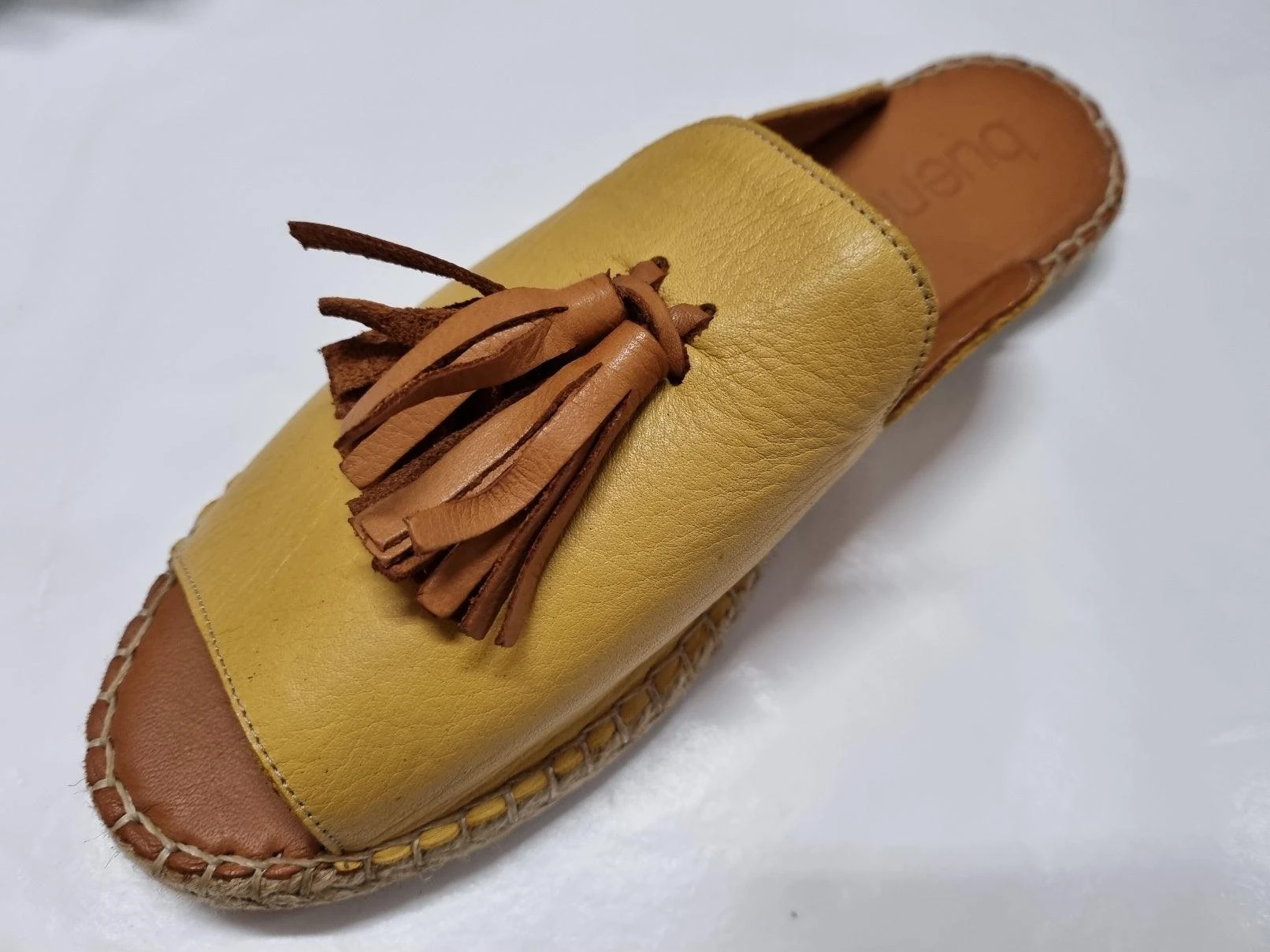 Bueno Rogue Noche Coconut 20WJ0311 Plain Espadrillas Leather Shoes - Image 4