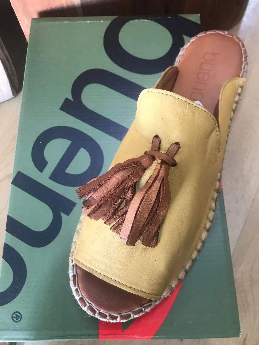 Bueno Rogue Noche Coconut 20WJ0311 Plain Espadrillas Leather Shoes - Image 2