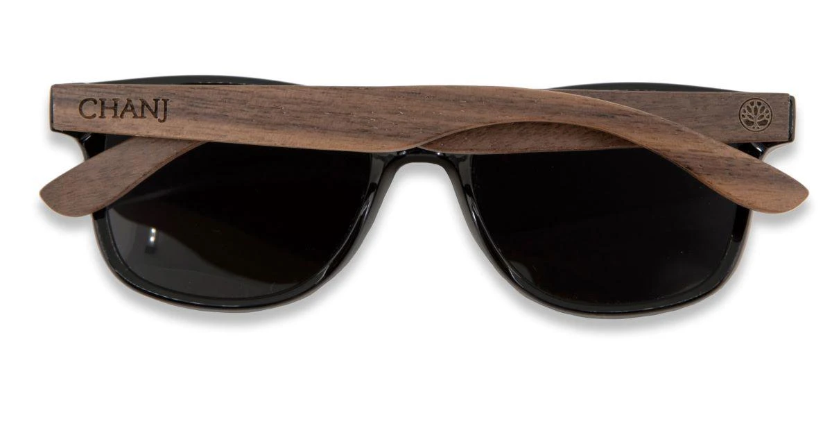Chanj Sunglasses Hyams Sustainable Sunglasses Handcrafted FSC Wood - Image 3