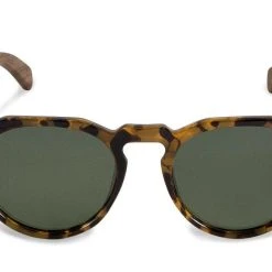 Chanj Sunglasses Tortoise Sustainable Sunglasses Handcrafted FSC Wood