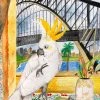 Lisa Glynn Cockatoo In Sydney Tea Towel 100% Cotton