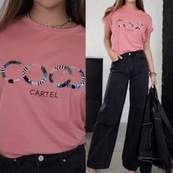 Refuge Denim Coco Cartel LP1351 Most Loved Tee Hand Beaded - Hot Seller
