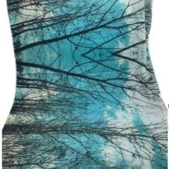 Zura Australian Aqua Watercolour 100% Cotton Scarf