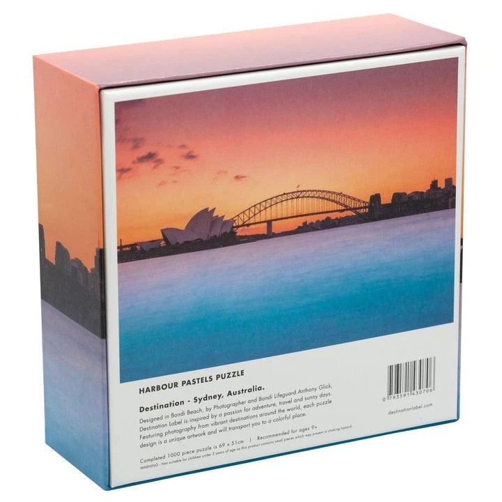 Destination Label Harbour Pastels 1000 Pce Puzzle - Image 2