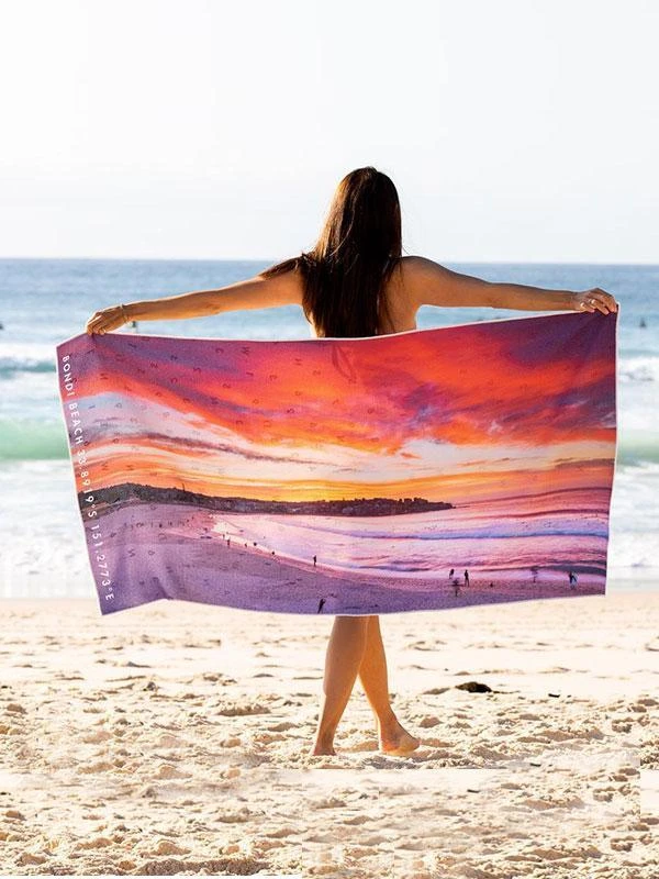 Destination Towels - Bondi Inferno Sand Free Beach Towel - Image 4