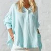 Hammill & Co S408 Oversized Aqua Shirt