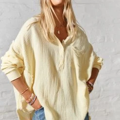 Hammill & Co S408 Oversized Lemon Shirt