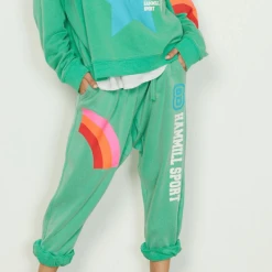Hammill & Co Boyfriend Slouch Track Pant Star Green