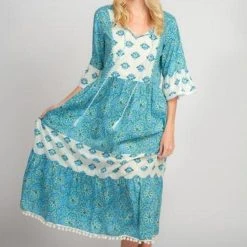 HS21-NAUG-2429 Naudic Ketchup Dress Niza Print