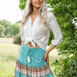 Iris Maxi S190134-10 Green Mini Skirt