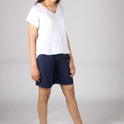 La Strada LSSHT21-G1 Linen Shorts Made In Italy