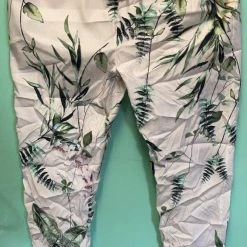 LSP21-70-47 La Strada Multi Flower Crinkle Pant