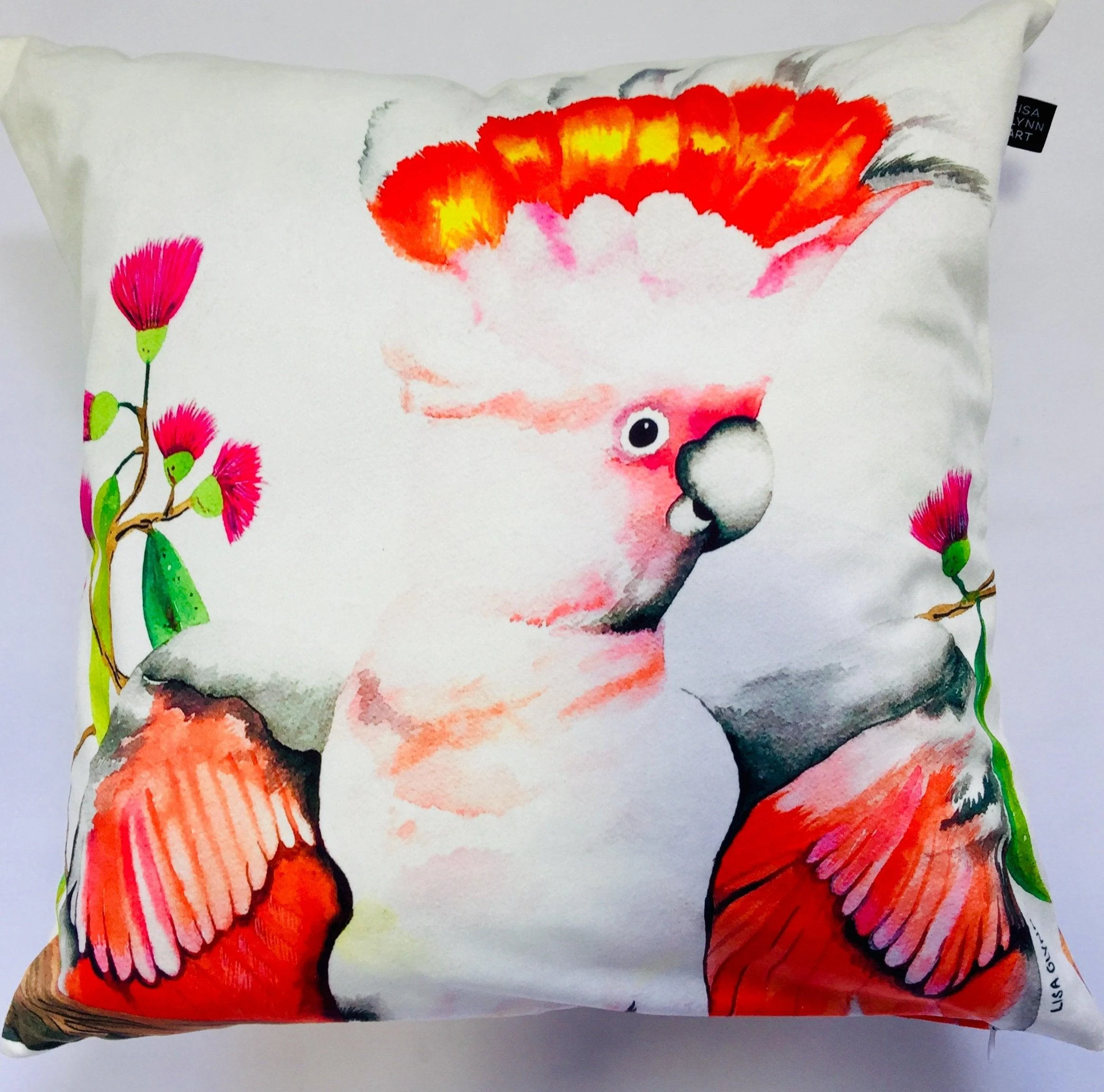 Lisa Glynn Major Mitchell Beach Cushion Cover 45 X -45cm Soft Plush Double Printed