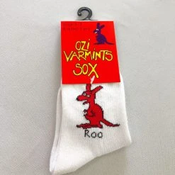 Ozi Varmints 2022 White Socks Koala Design, Childrens Socks, Soxs, Kids Socks, Sourvenir