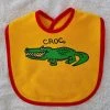Ozi Varmints 9057 Australian Made Baby Bib Croc Sun Red