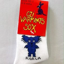 Ozi Varmints White Socks - Koala