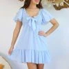 Salty Bright S0635 Cornflour Blue Cotton Dress