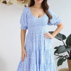 Salty Bright S0601-113 Cornflour Blue Rayon Dress