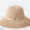 Sundaise SH359 Kay Medium Brim Bucket Hat Dark Beige