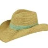 Sundaise SH404 Celeste Cowboy Raffia Hat Mint