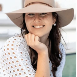 Sundaise Rani Floppy Wool Felt Hat - Taupe