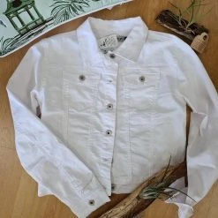 Wakee 10094 White Denim Jacket