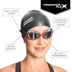 Zoggs Predator Flex 2.0 3D Technology Performance Goggles
