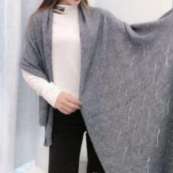 Zura European Style Grey Knitted Scarf