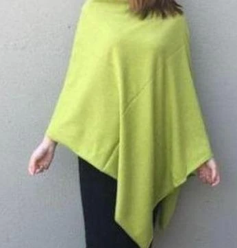 Zura Poncho Oz Resort Grey Soft Pink Lime And Beige - Image 3