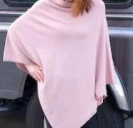 Zura Poncho Oz Resort Grey Soft Pink Lime And Beige - Image 4