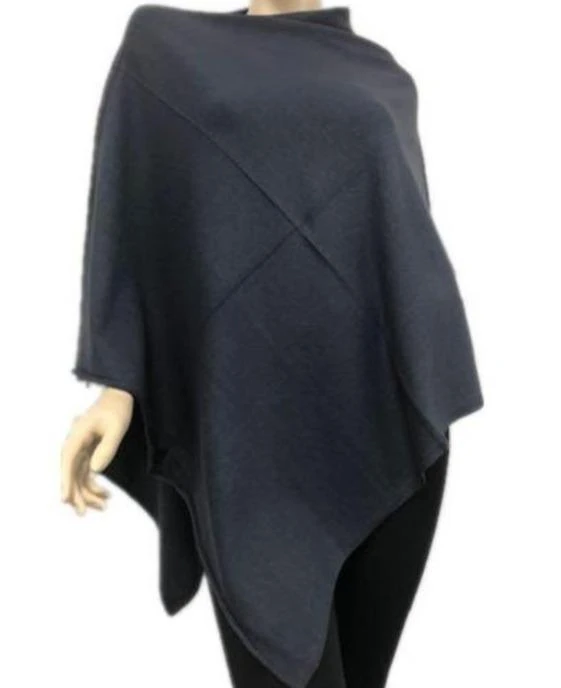 Zura Poncho Oz Resort Grey Soft Pink Lime And Beige