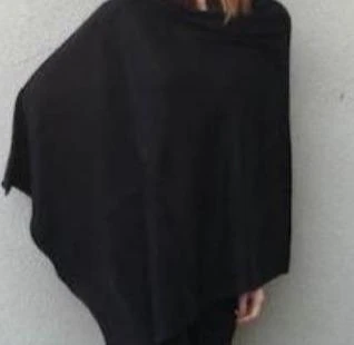 Zura Poncho Wool One Size Cashmere Wool Viscose - Image 3